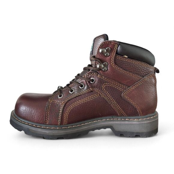 Mack Gorman Steel Toe Work Boots Men’s 8 Brown Leather Oil Resistant Durable - Picture 10 of 14